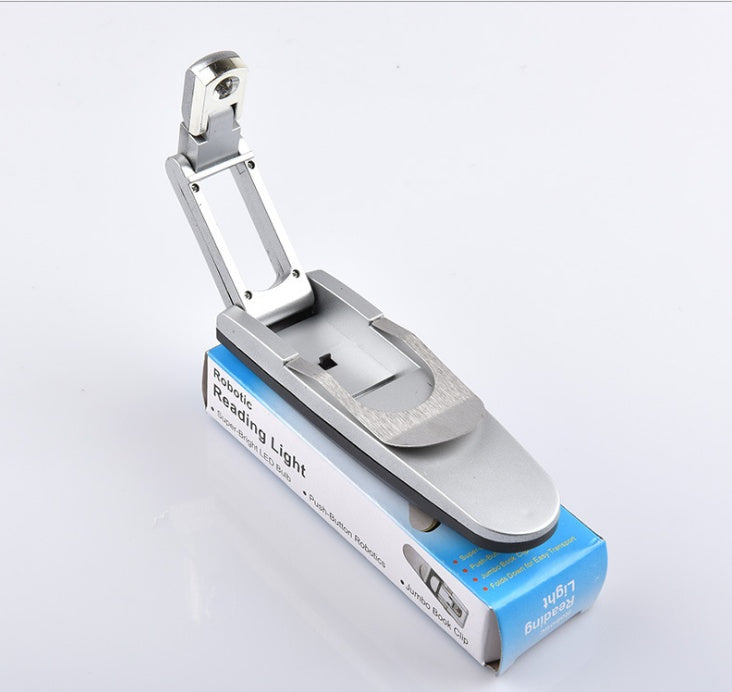 Portable Folding Book Light – Adjustable Reading Light with Clip, Compact & Durable