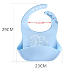 Baby food Bib baby meal silicone saliva bag