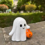 Halloween Ghost Ornament with Pumpkin Basket - Shri Rama